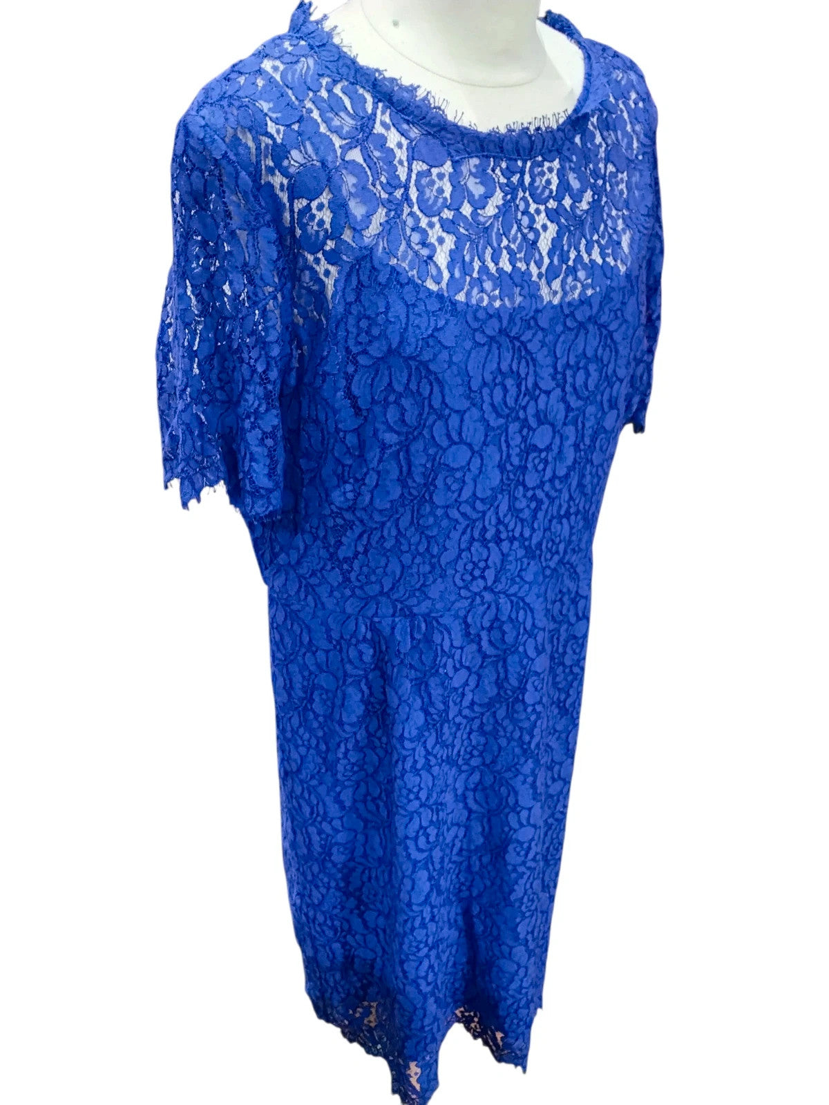 6957 Navy Lace Dress #Hobbs