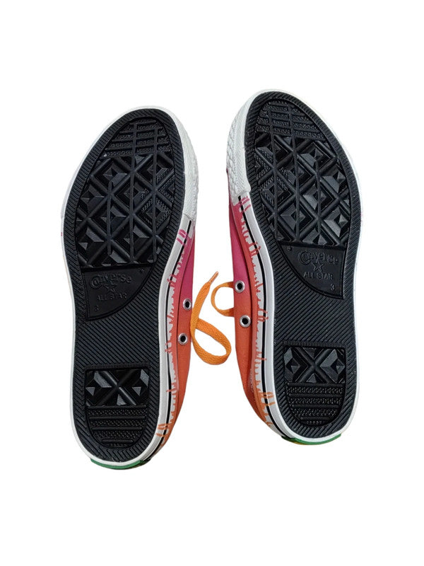 7057 Pink & Orange Converse #Converse