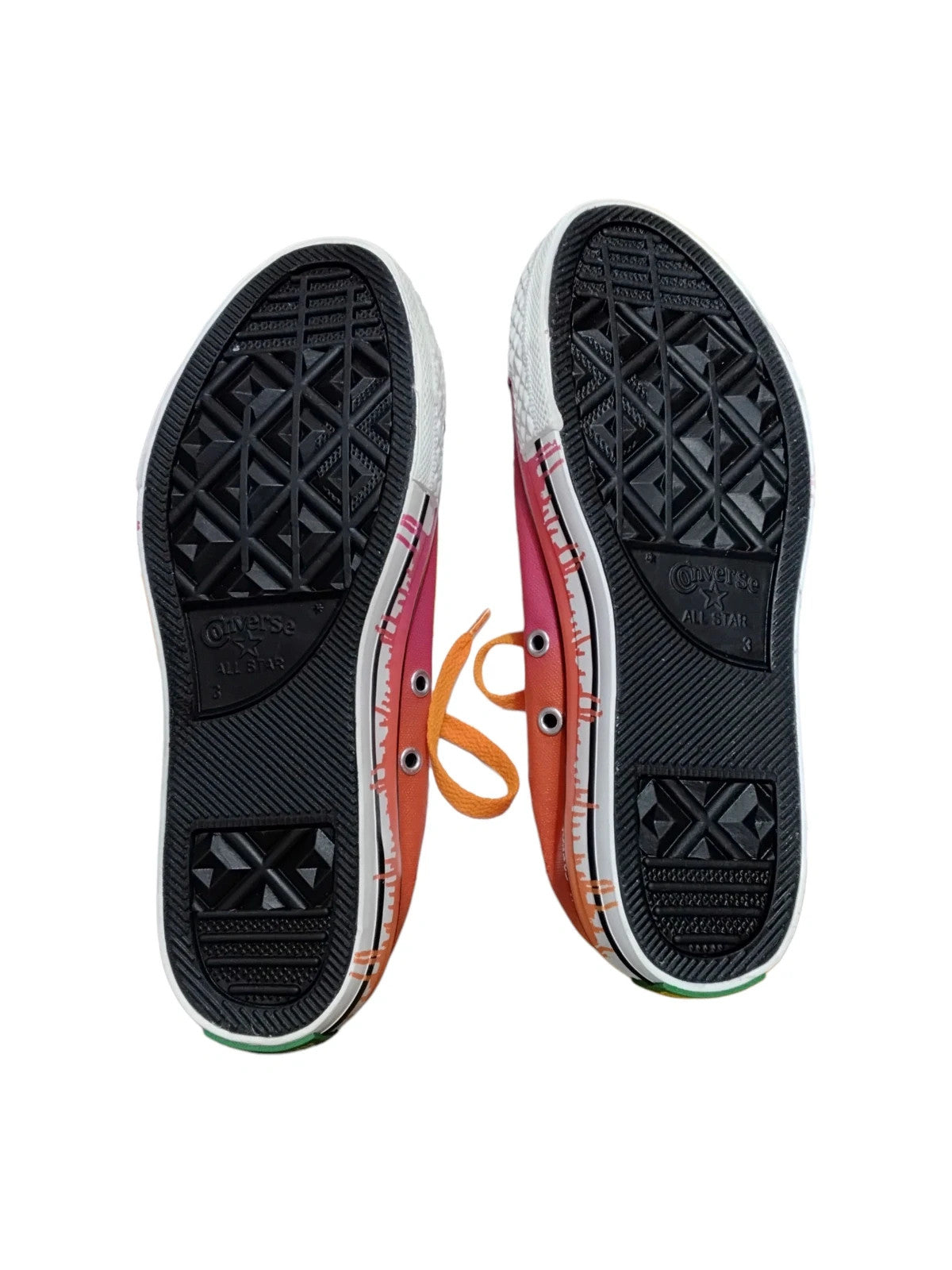 7057 Pink & Orange Converse #Converse