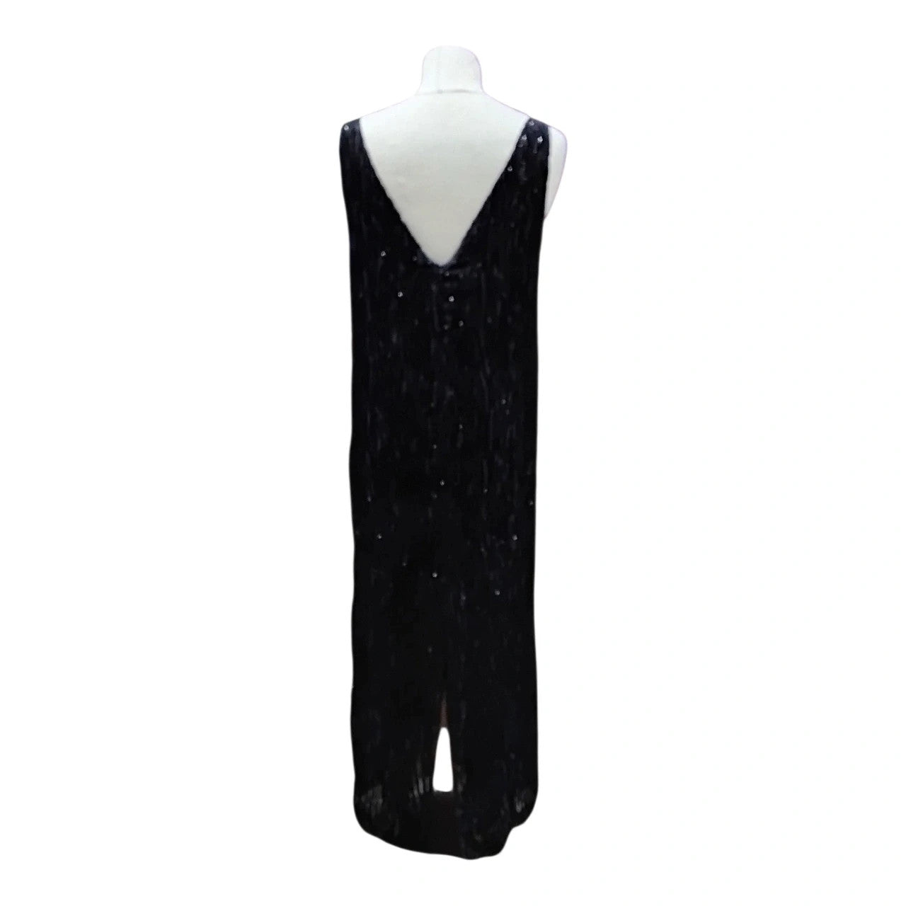 2060 Regine black long dress with scarf