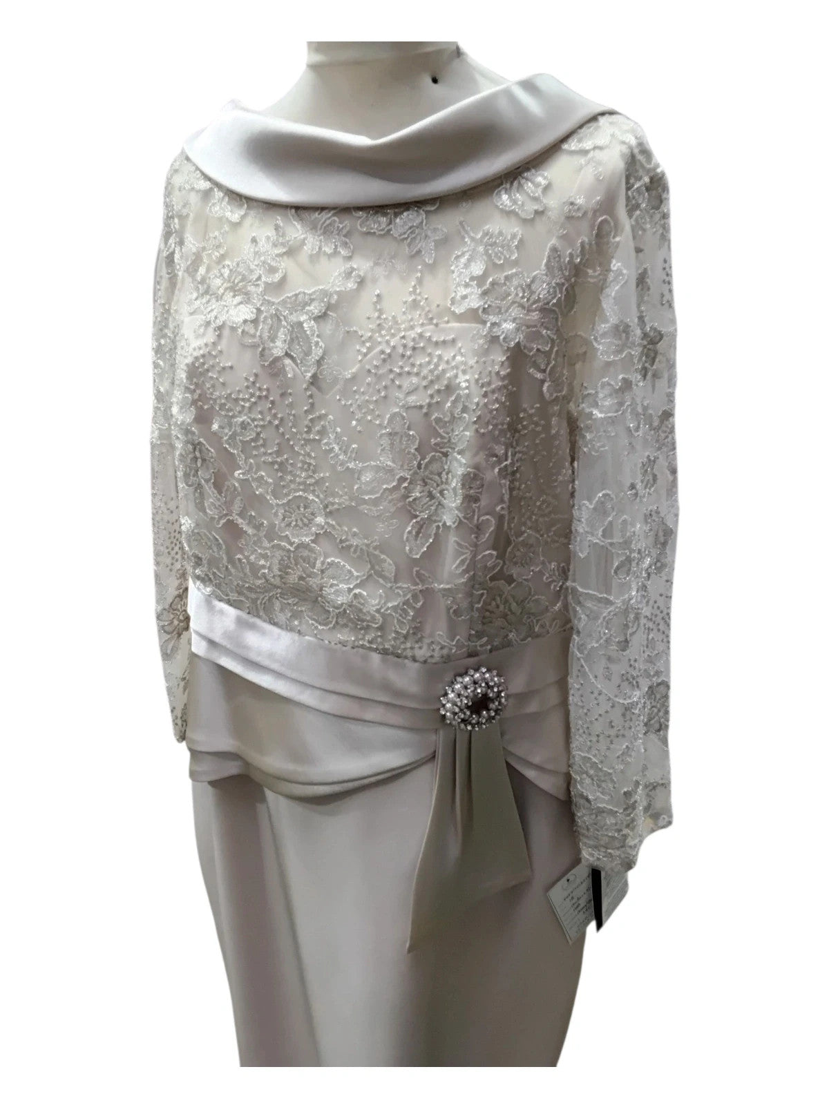 7494 The Couture Club cream/champagne mother of the bride dress
