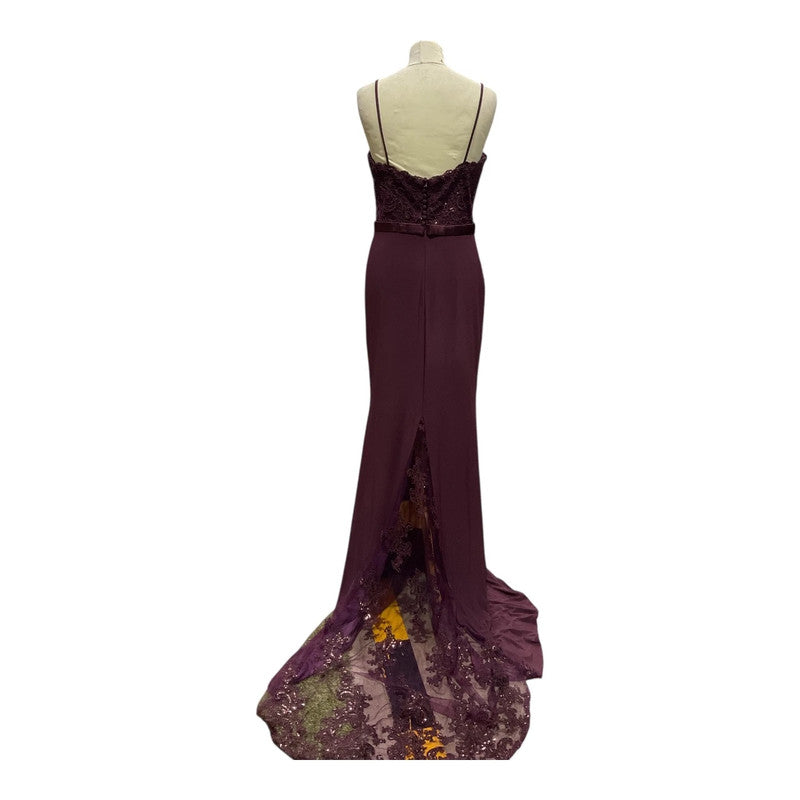 So Amazing Dress Burgundy Sz 10 7447RL