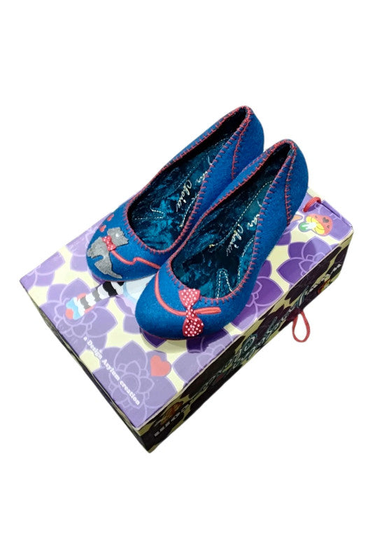 7676 Irregular Choice Blue&Red Shoes