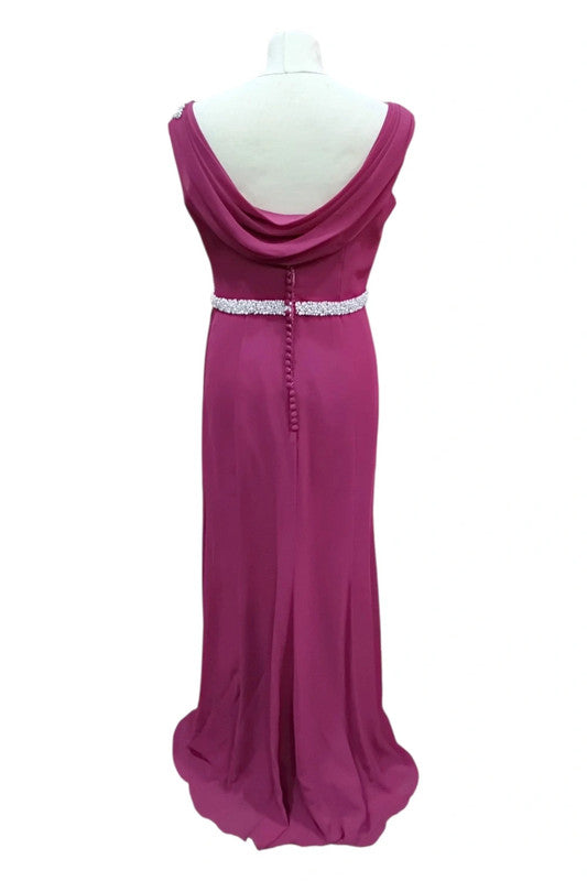 True Bride Maroon Dress long size 14 7650LF