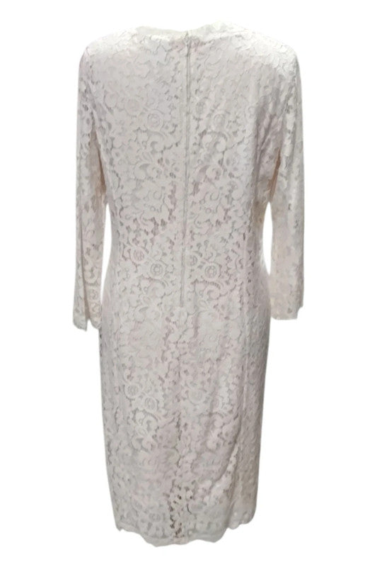 7671 H&M Lace Cream l/s dress