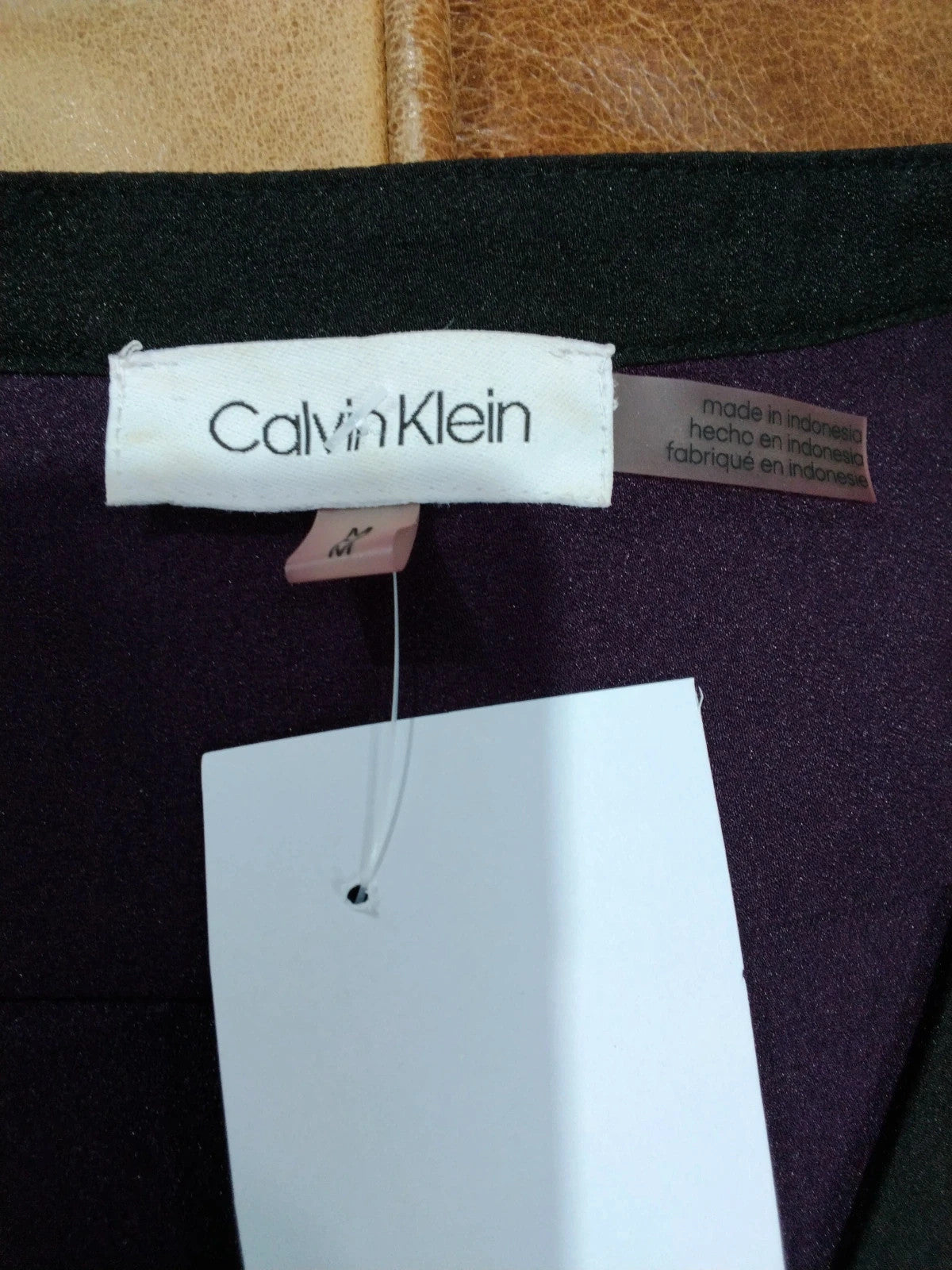 7958 Calvin Klein Burgundy Blouse