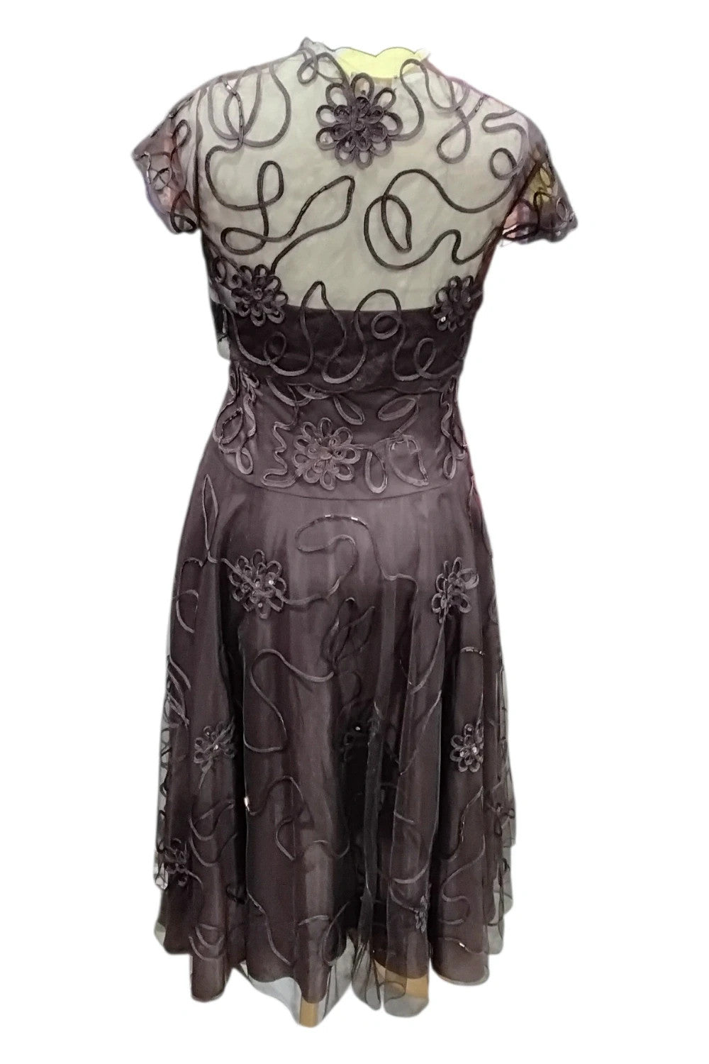 8209 Monsoon mesh dress&bolero