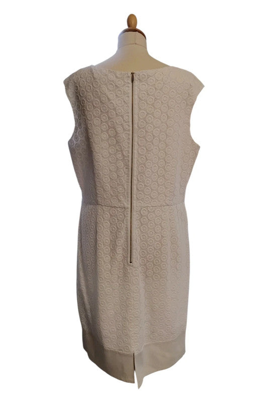 Kenneth Cole Dress Lace White SZ 18 8810MG