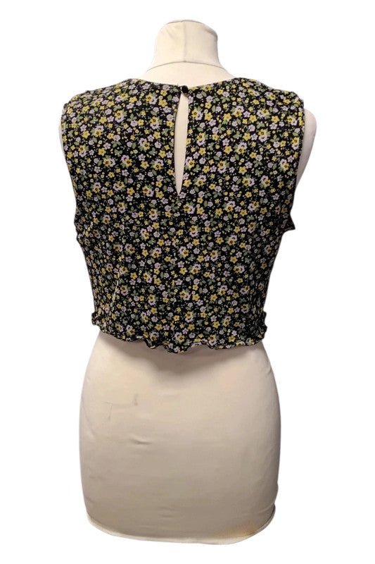 8559CDC New Look floral crop top