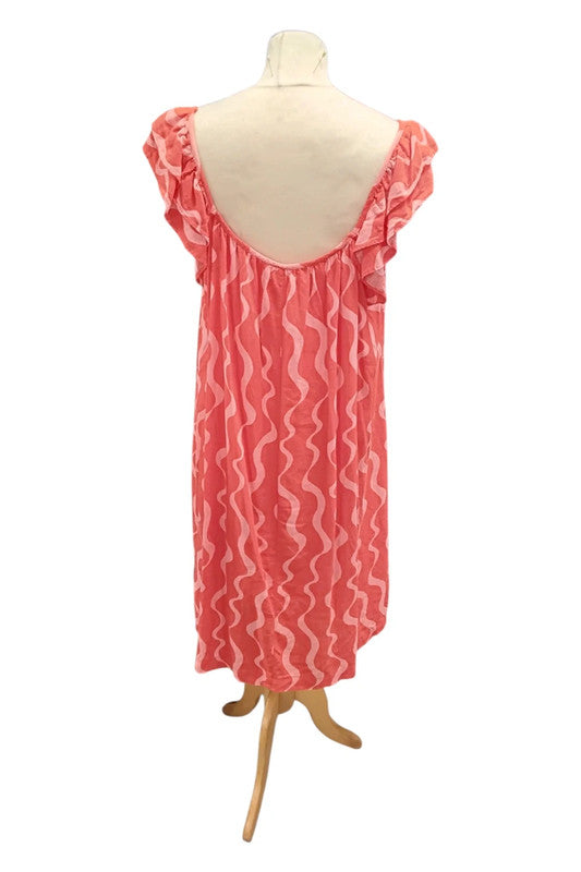 Next Red Summer Dress Sz 16 9147TC