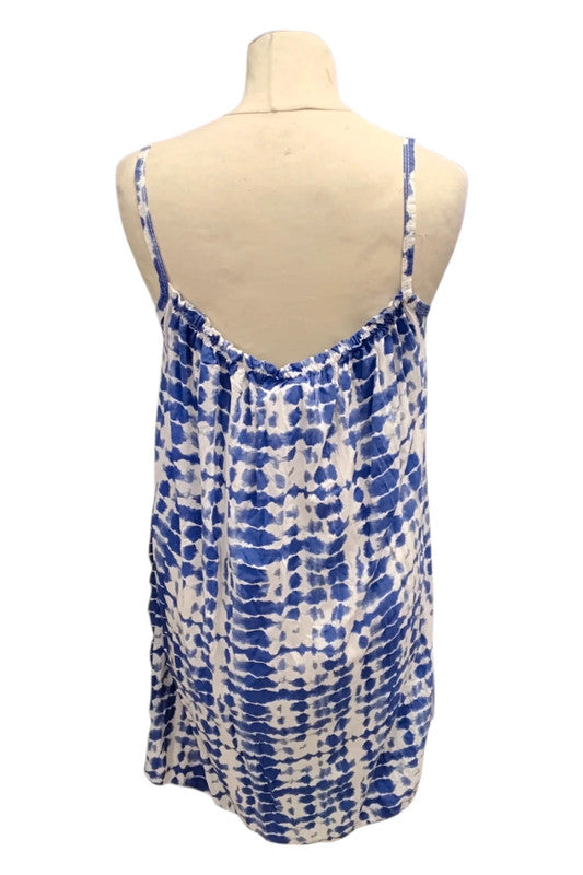 Made in Italy blue&white summer dress One Size 9156TC