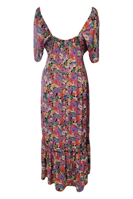 Only Print Maxi Dress Sz S 9190TM