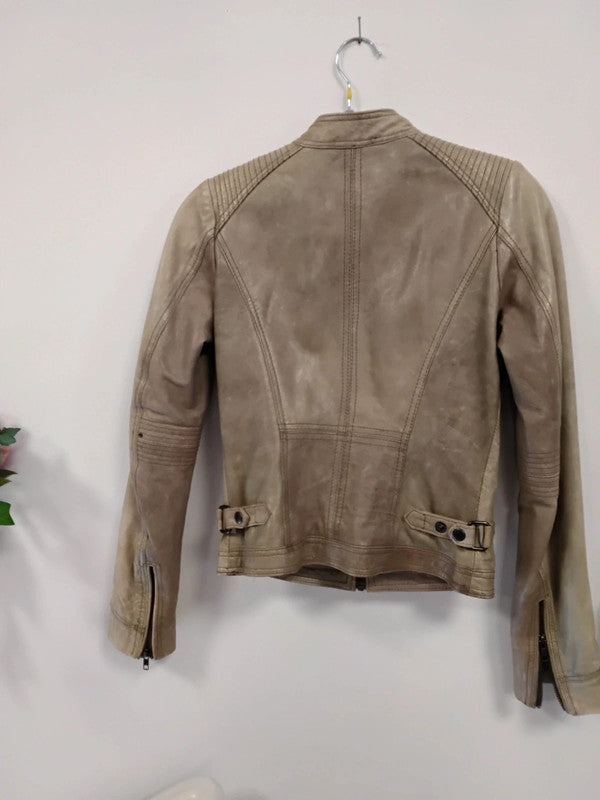 Rockn Blue Leather Jacket Sz XS