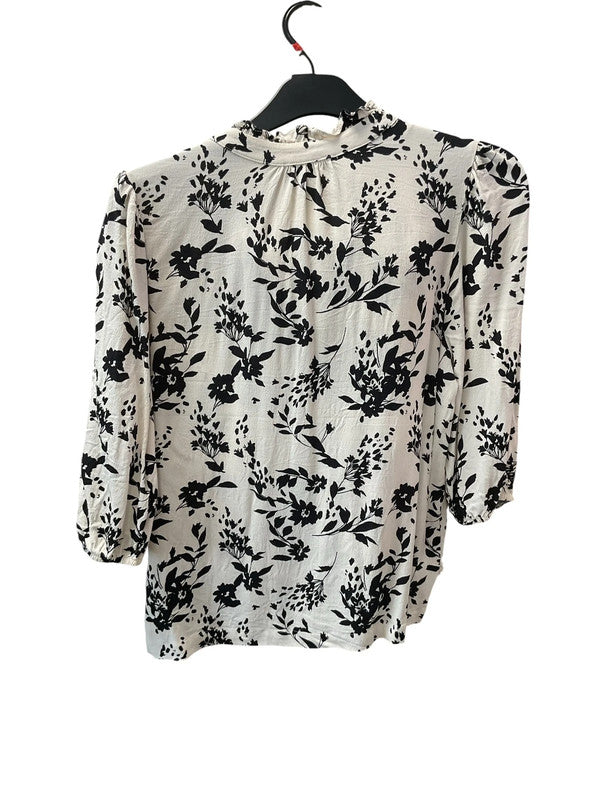8831MG M&S print blouse sz 16