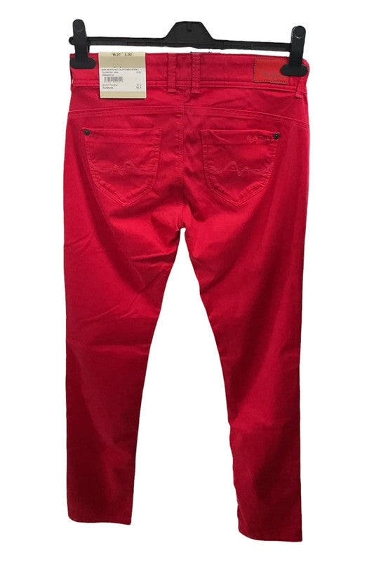 Pepe Jeans trousers red Size W27/L32 9506AFR