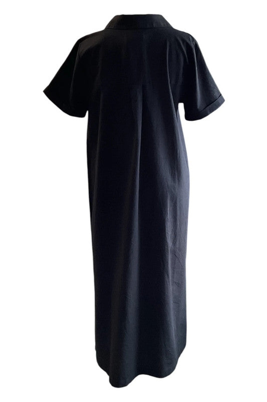 Primark Dress black maxi Sz 8 9595CDC
