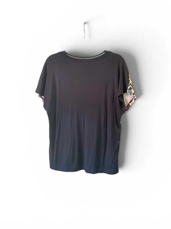 Gerry Weber Top multicoloured abstract print Sz 12GB 9602MOD