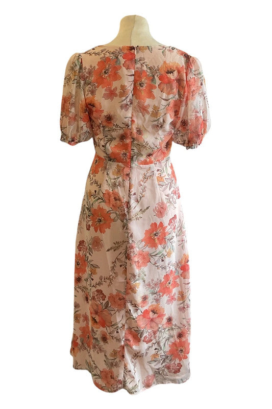 Seven Wonders s/s dress peach Size S 9613AMC