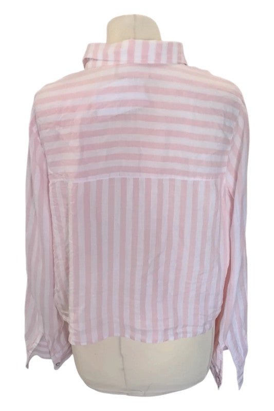 Cynthia Rowley top pink stripe Size M 9623CDC