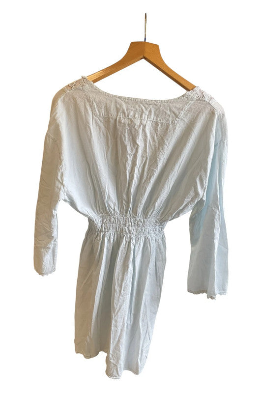 Seaspice 100% Peruvian Cotton dress blue Size XL 9665CM