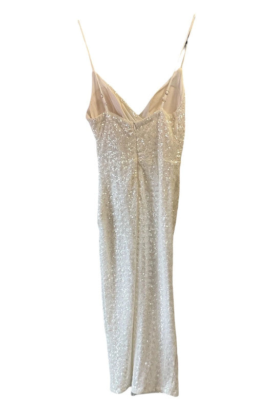 Dress white sequin size S 5096CDC