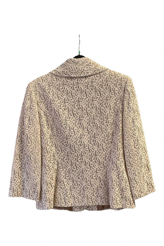 Alex&Co Blazer beige lace size 10 9569CDC
