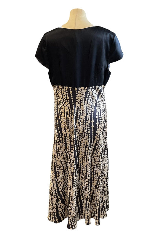 Fenn Wright Manson Dress navy maxi size 16 9682RC
