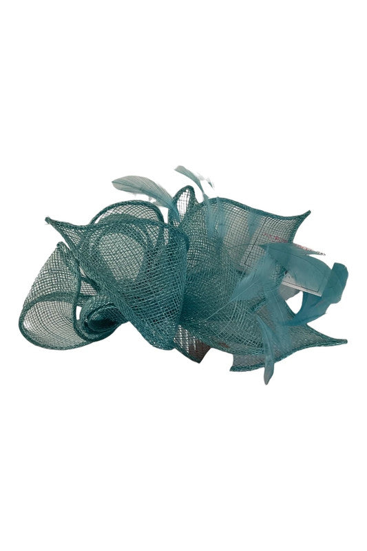 Fascinator teal blue 7490FG