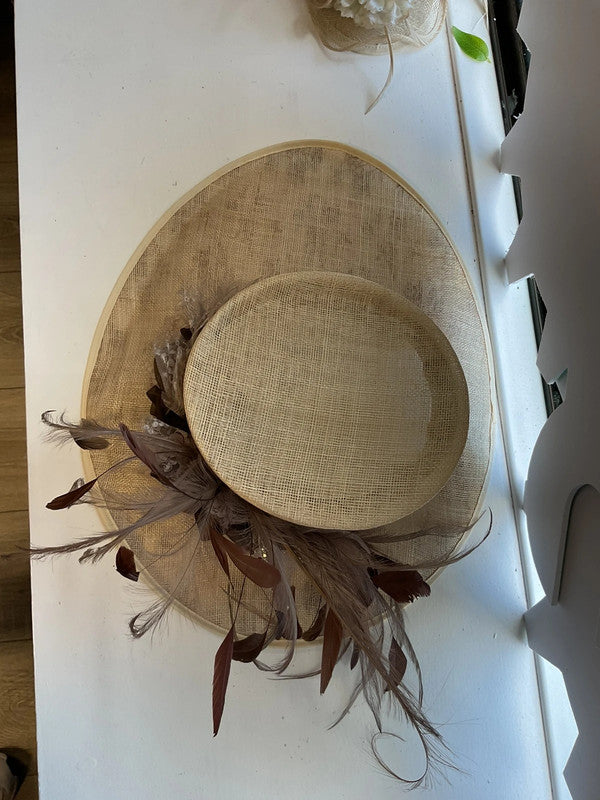 No brand Hat Cream&Brown 8968MK