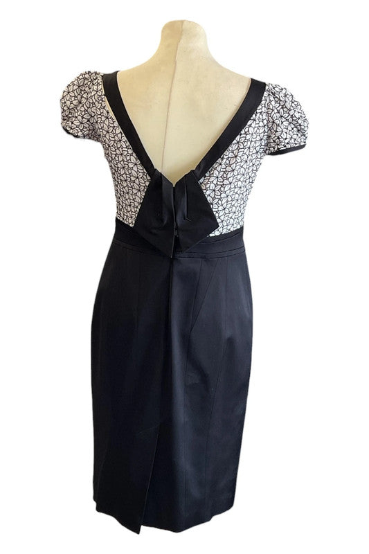 Karen Millen Dress black & white size 12 9721RSW