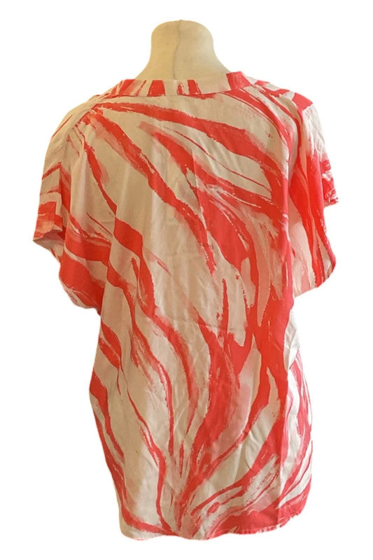 Soaked Top orange print size M 9728MOD