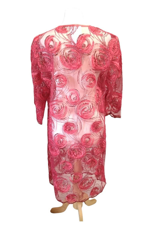 Handmade Coat Lace Red Sz 16 9748MMH
