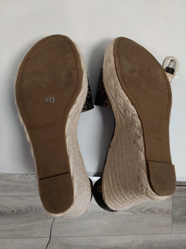 Guess Sandals Brown&Beige Sz 6,5/40 9770DEK