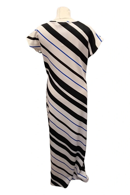 Quiz Dress Black&Cream Patterned Sz 14 9796LOT