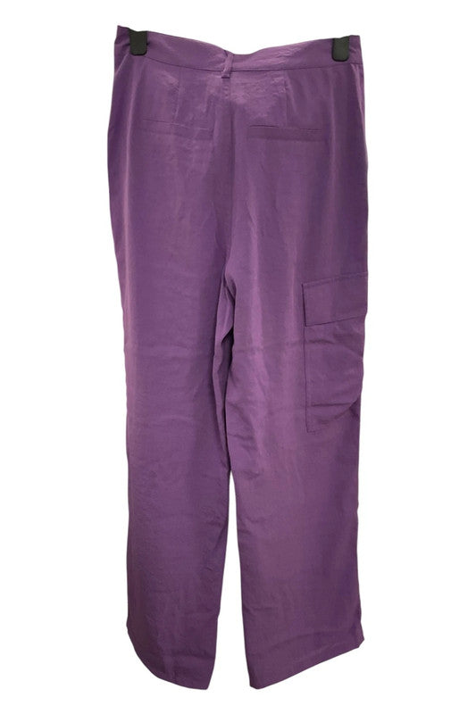Noisy May trousers purple Size M 9803HOD