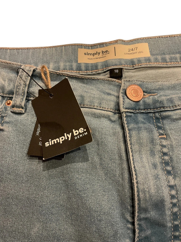 Simply Be Lace Denim-Short Size 18 9816CDC