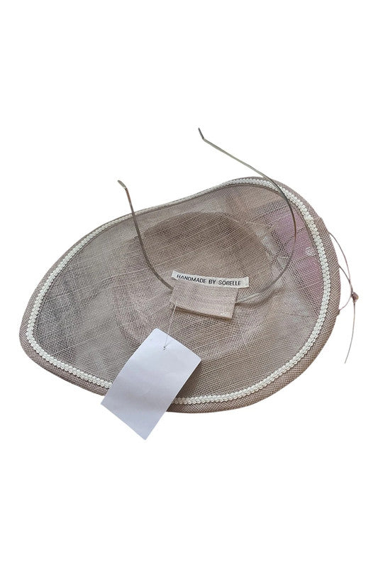 Handmade By Sobelle Fascinator Handmade hat coffee 7954IC