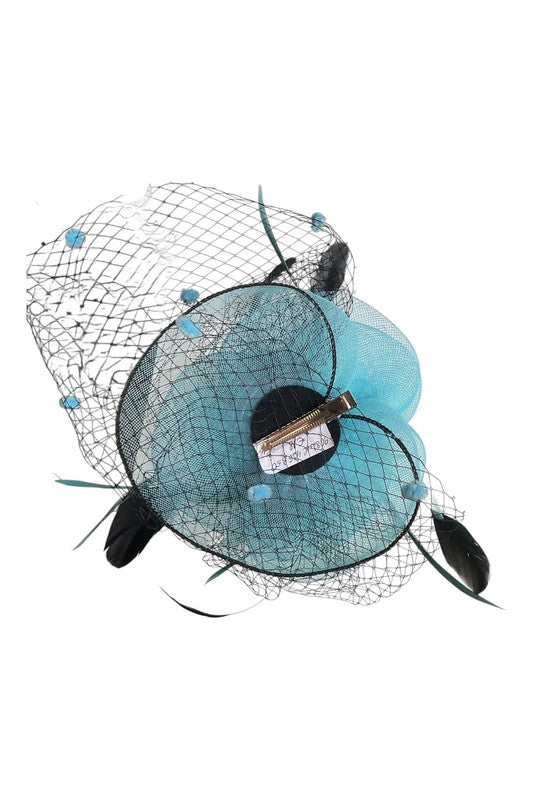 Fascinator hat turquoise 9082JC