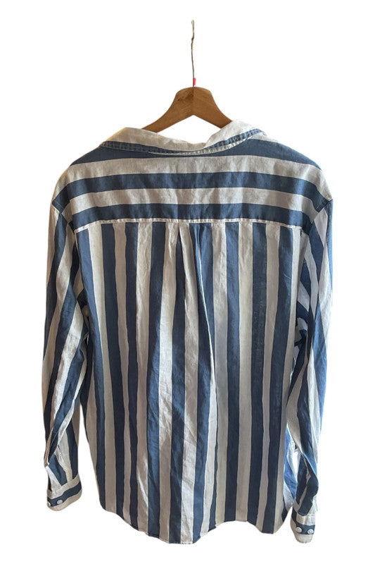 H&M Top blue and white Size XL 9821SOD