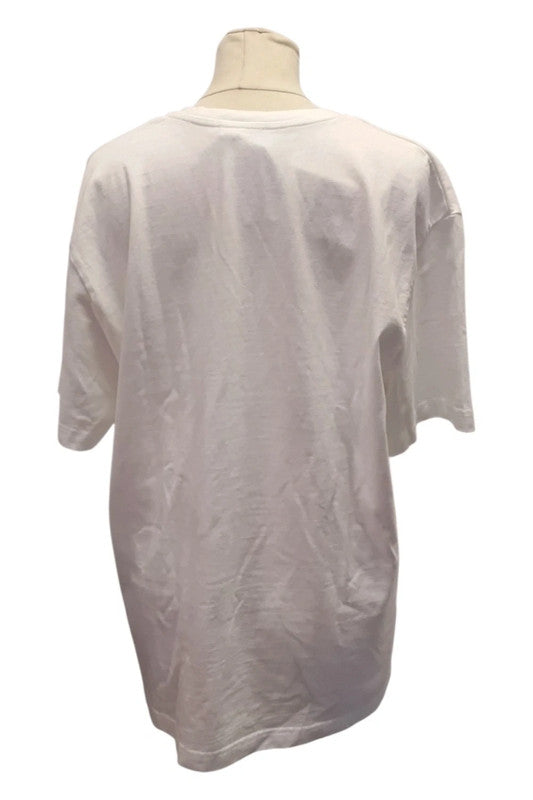 Zara T-shirt White Sz S 9839MVE