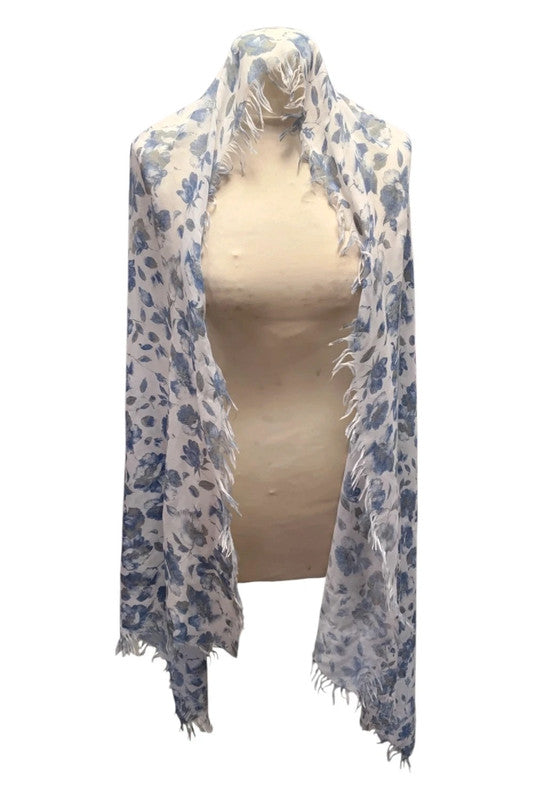 No brand Scarf Blue Print 9825MDD