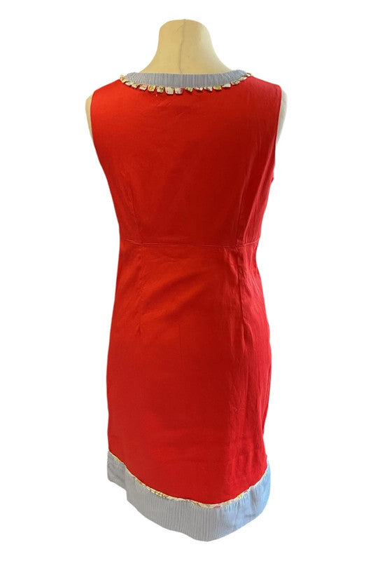 Alice Collins cotton dress red Size 10 9891TF