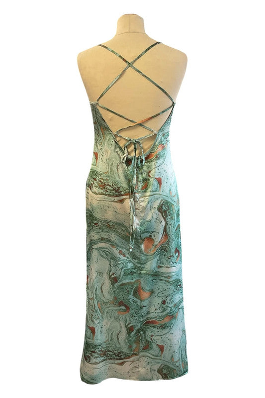 Missguided Dress green multi size 10 9854ADE