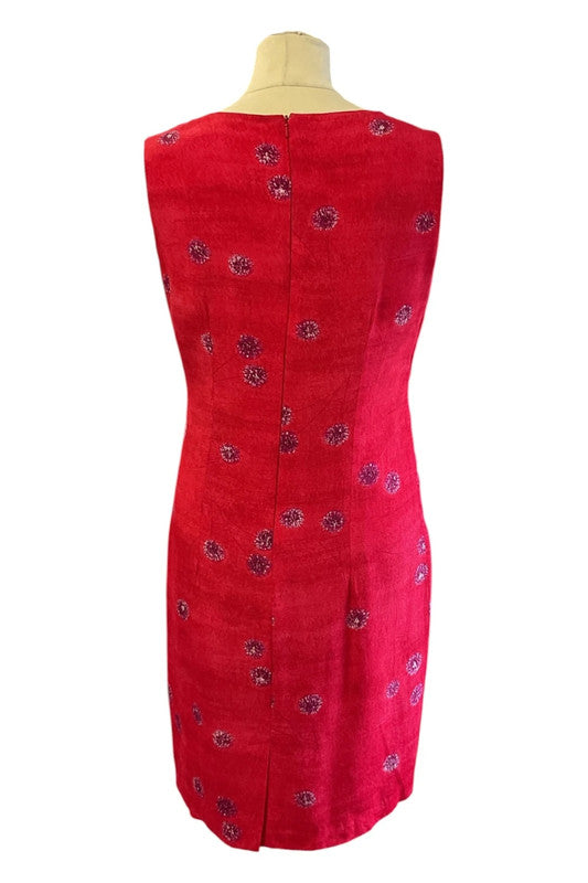 Jenny D Two pieces set red print size 10 9860PRP