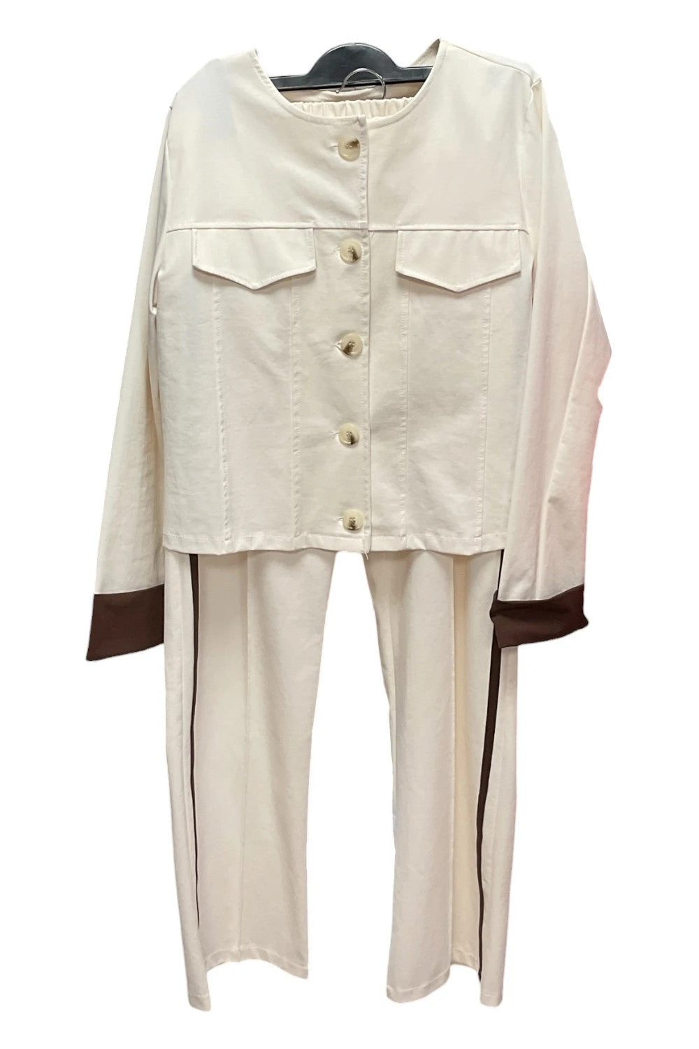 Two piece suits cream size S 9856MG