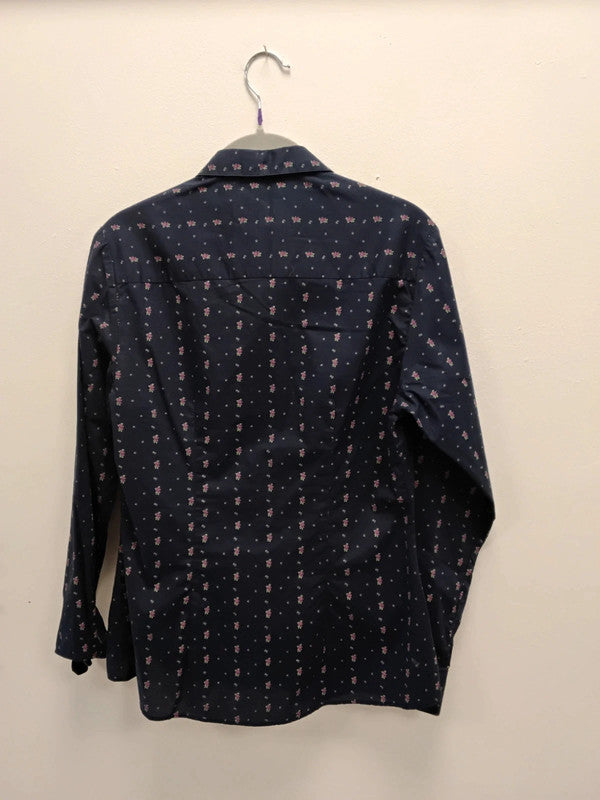 Savile Row T-shirt Blue print Sz 8 9918AMU