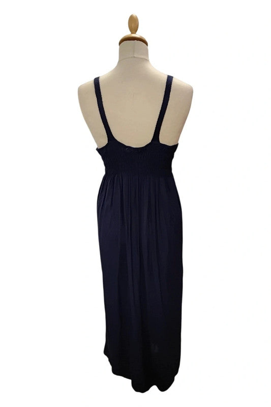 Made in Italy Dress Navy Sz S 9985ANN
