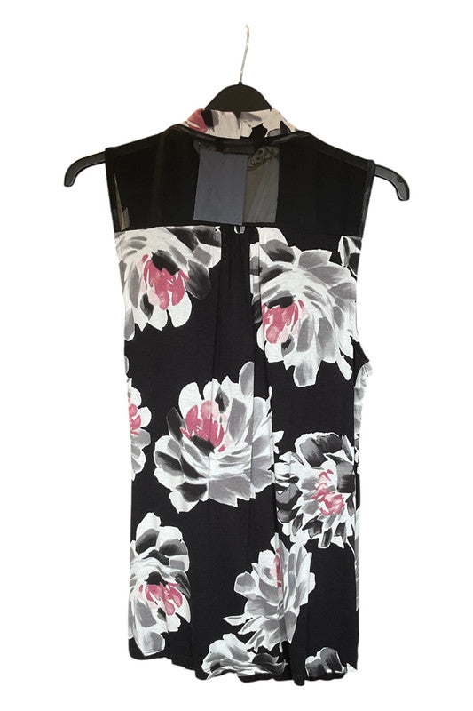 M&Co top black and print Size 12 9887CBO
