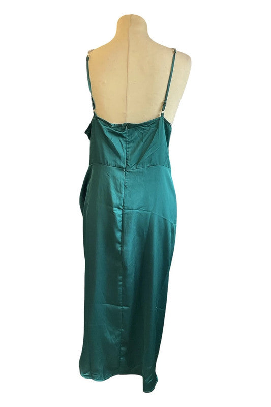 Quiz Dress green midi size 16 6970RM