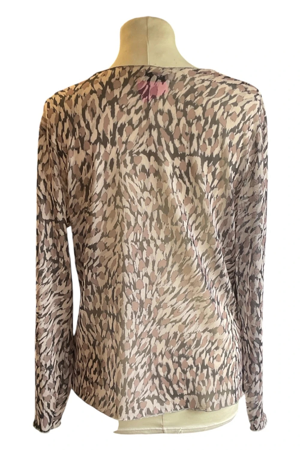 Papaya Top leopard print long sleeve size 16 5308MM